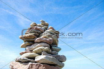 Top of stone pile