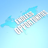 Endless opportunities world map