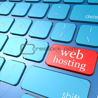 Web hosting keyboard