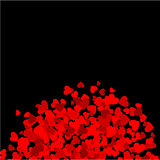 Background with red hearts