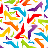 Colorful shoe background