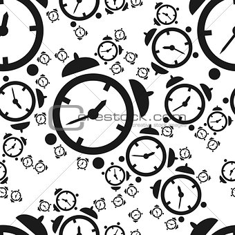 alarm clock seamless pattern