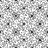 Seamless op art texture with circle elements. 
