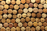 background texture with wine corks