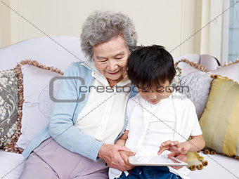 grandma and grandson