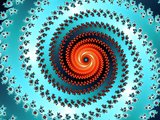 Patterned fractal spiral
