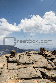 Rock walls Jebel Shams