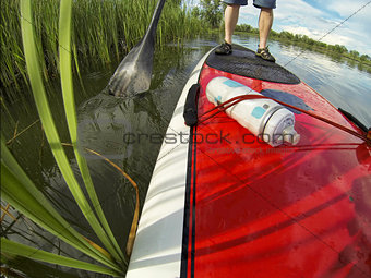 stand up paddling detail