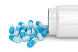 Blue capsules