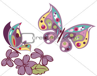 butterflies and flowers 3