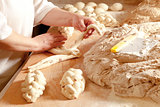 Making Traditional Czech Chrismas Pastry Vanocka