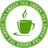 icon with green tea cup