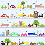 baby vehicle pattern design. vector illustration art