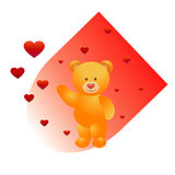 Bear and hearts