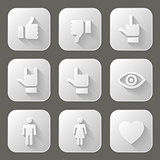 Social icons set