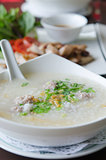 rice soup in bowl