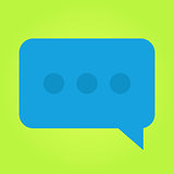 Flat Chat Message Icon