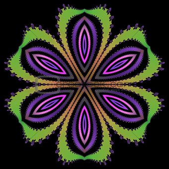 Decorative fractal flower