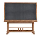 Vintage blackboard isolated on white