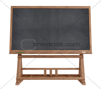 Vintage blackboard isolated on white