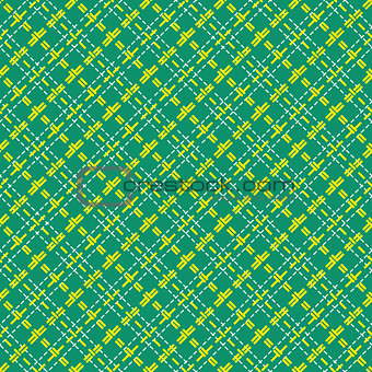 Seamless mesh diagonal pattern over green