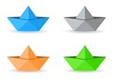 Origami boats