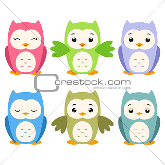 Cartoon Owls