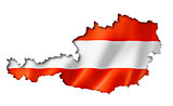 Austrian flag map