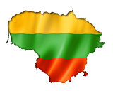 Lithuanian flag map