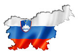 Slovenian flag map
