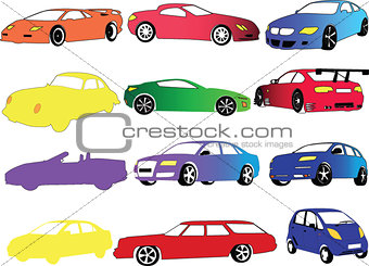car collection - vector