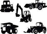 Construction machines collection - vector