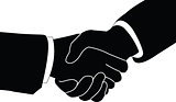 business handshake - vector