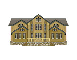 vector illustration of house isolated on white background art