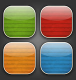 Backgrounds with colorful wooden texture for the app icons