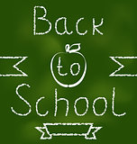 Back to school background with text 