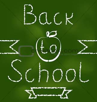 Back to school background with text 