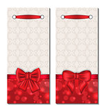 Set of cute cards with gift bows