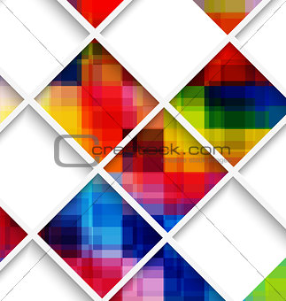 Abstract multicolored with net