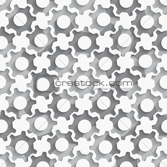 Seamless gears background layered