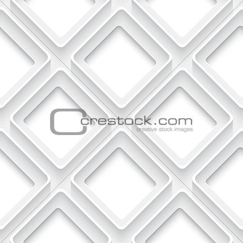 White square with rim abstract