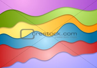 Colorful wavy design
