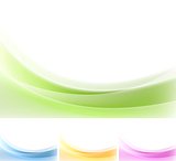 Abstract wavy backgrounds. Gradient mesh