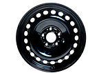 steel wheel drive car in black on a white background