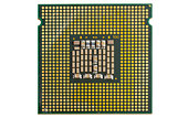 computer processor on a white background
