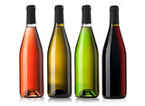 Set of  wine bottles.