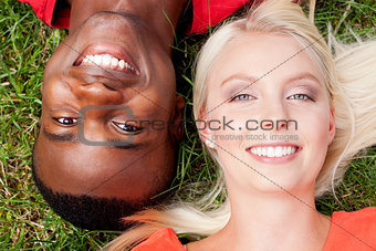 young couple in love summertime fun happiness romance 
