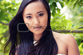 attractive young asian woman beauty portrait 