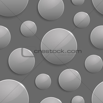 Black and white colored circles with light spot and reflection.