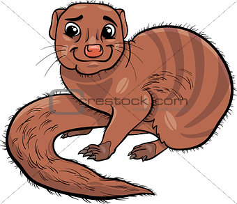 mongoose animal cartoon illustration